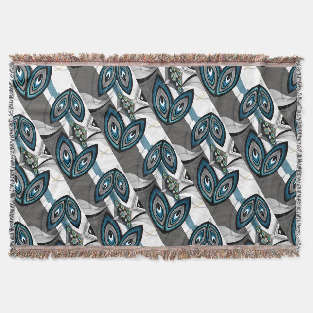 Manta Elegancia Geométrica Abstracta (Anverso)