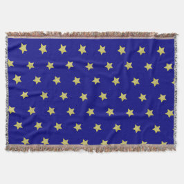 Manta Elegant Gold & Blue Star Pattern