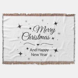 Manta Elegant Merry Christmas and Happy New Year