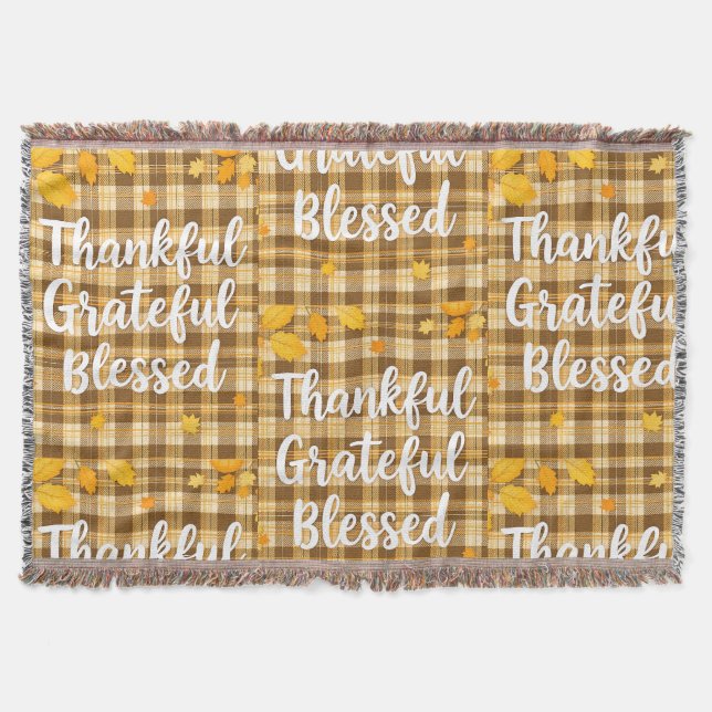 Manta Elegante, Bendecida, Agradecida, Agradecida Acción (Anverso)