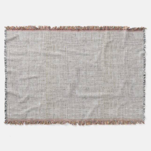 Manta Elegante Burlap Pattern Throw Blanket (Anverso)