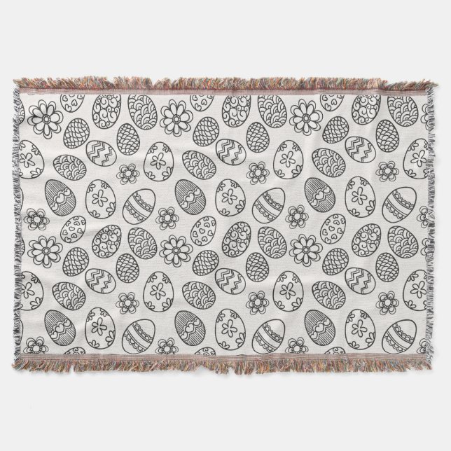 Manta elegante del tiro del estampado de flores el (Anverso)