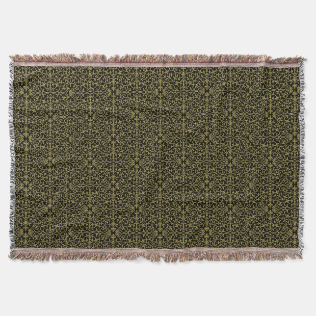 Manta Elegante filigrana negra y dorada (Anverso)