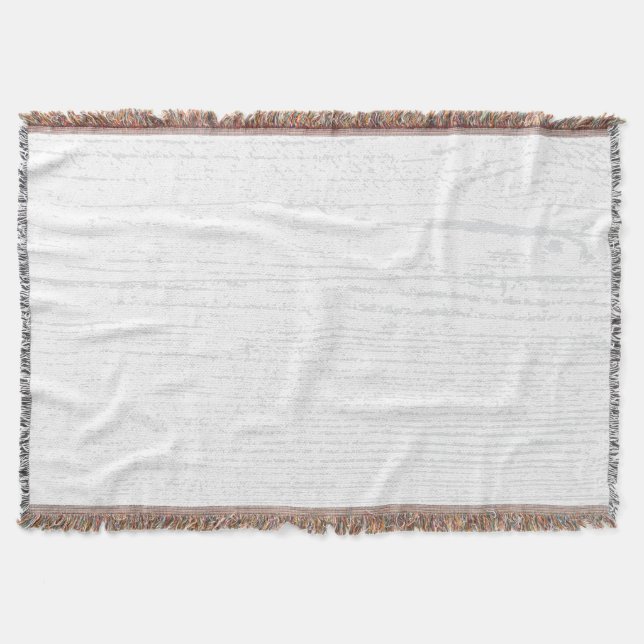 Manta Elegante grano blanco y gris de madera (Anverso)