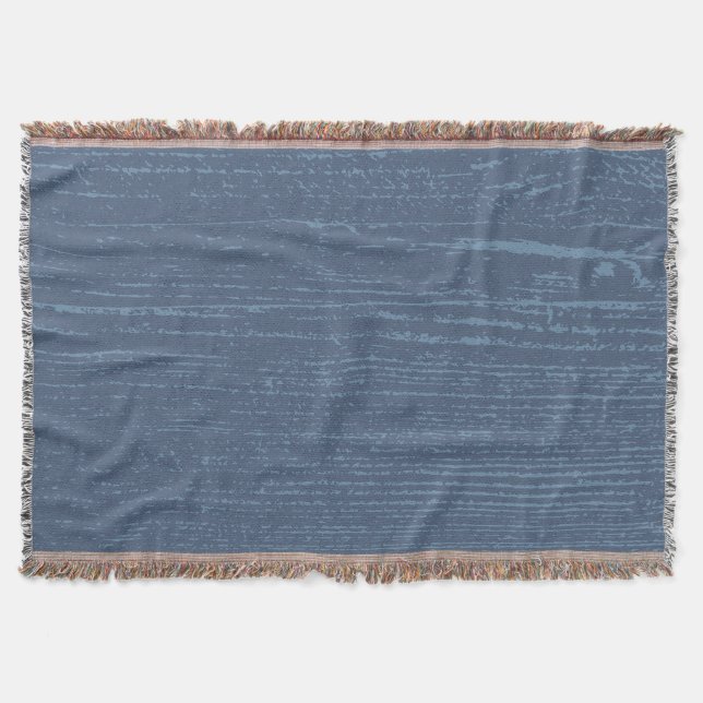 Manta Elegante grano de madera azul (Anverso)