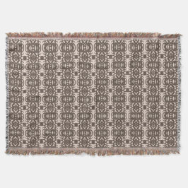 Manta Elegante marrón y beige Tao