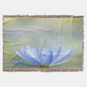 Manta Elegante Moderna Femenina, Loto Azul