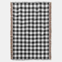 Elegante patrón de cuadros gingham en blanco y neg