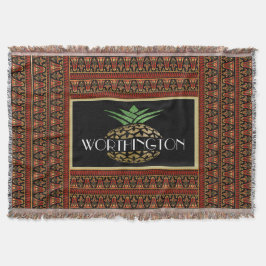 Manta Elegante Piña Personalizada