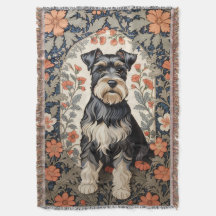 Elegante Schnauzer inspirado en floral de William