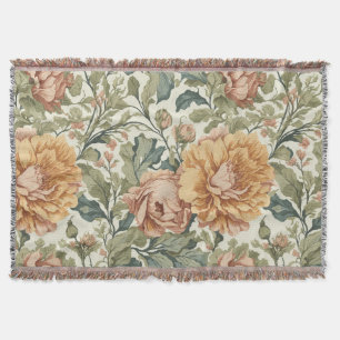 Manta Elegantes colores pasteles vintage floral