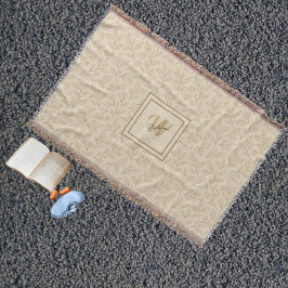 Manta Elegantes hojas de otoño | Granja Minimalista pers