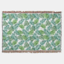 Elegantes hojas de palmera botánicas verdes