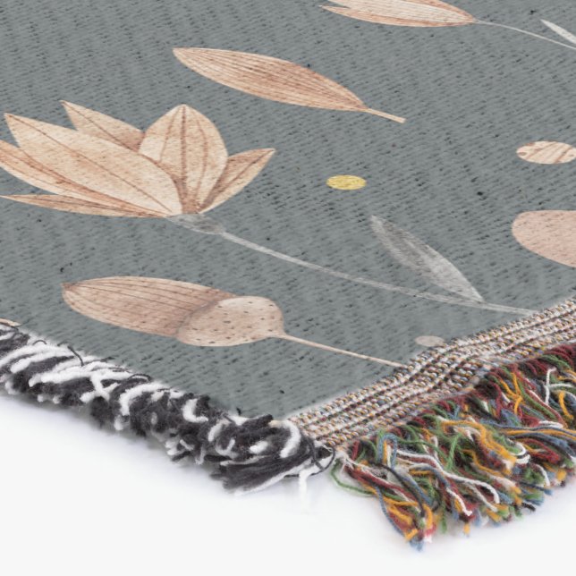 Manta Elementos botánicos inspirados en la fantasía (Esquina)