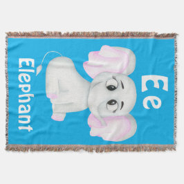 Manta Elephant personalizar ABC: Letra E - Añadir tu nom