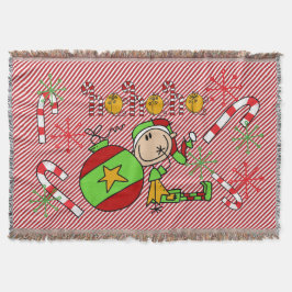 Manta Elf Ho Holiday Throw