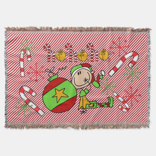 Manta Elf Ho Holiday Throw (Anverso)