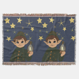 Manta Elf Watcher Starry Night Woven Blanket