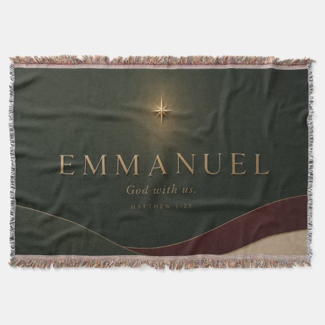 Manta EMMANUEL | Mateo 1:23 Cristiano (Anverso)