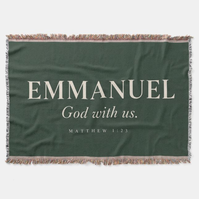 Manta EMMANUEL | Mateo 1:23 | Navidad  (Anverso)