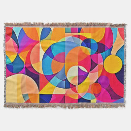 Manta Emoción de color geométrico