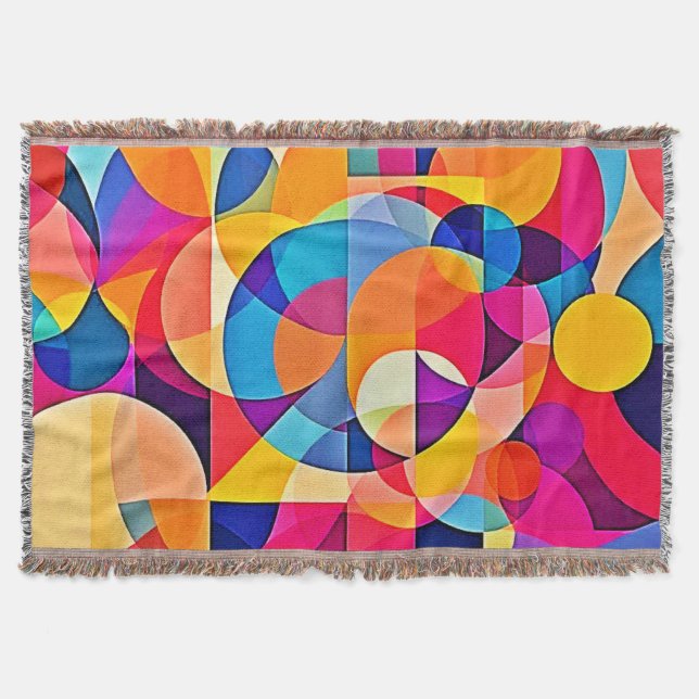 Manta Emoción de color geométrico (Anverso)