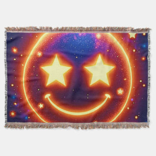 Manta Emoji brillante de ojos estriados