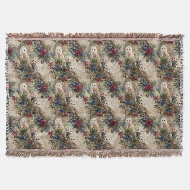 Manta Enchanting Floral Owl (Anverso)