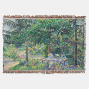 Manta Enfants attabés dans le jardin Camille Pissarro