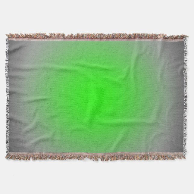 Manta Enfoque verde y gris (Anverso)