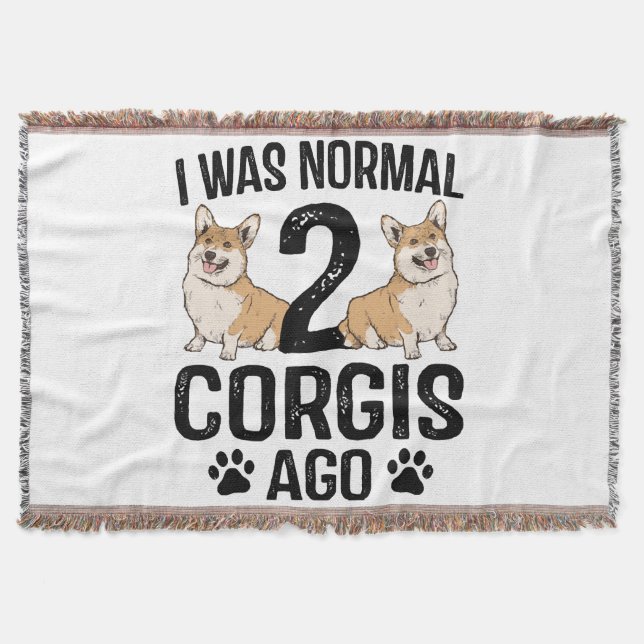 Manta Era normal hace 2 Corgis Perro (Anverso)