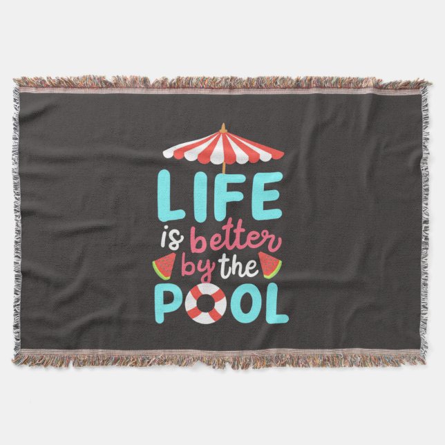 Manta Es Mejor Nadar Junto A La Piscina (Anverso)