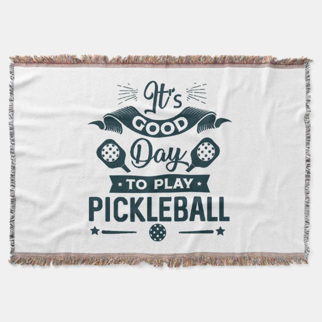 Manta Es un buen día para jugar Pickleball (Anverso)