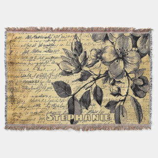 Manta Esbozo floral rústico con caligrafía - edad (1)