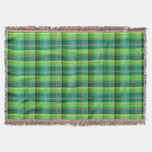 Manta Escala media de patrón de chequeo verde