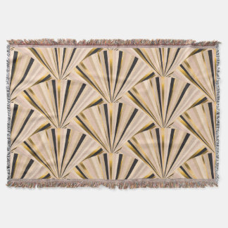 Manta Escalas Art Deco: Glamour dorado geométrico
