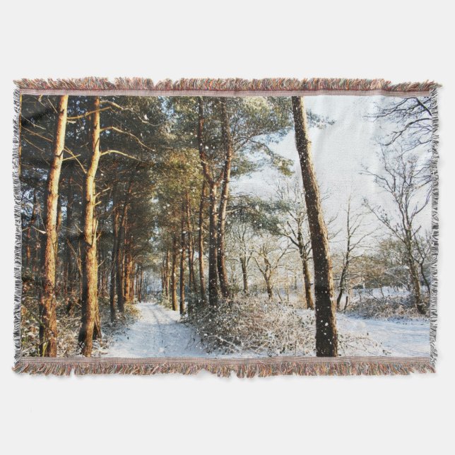 Manta Escena de nieve forestal tbcnm (Anverso)