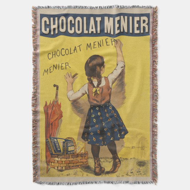 Manta Escritura de pared de Chocolat Menier (Frente vertical)