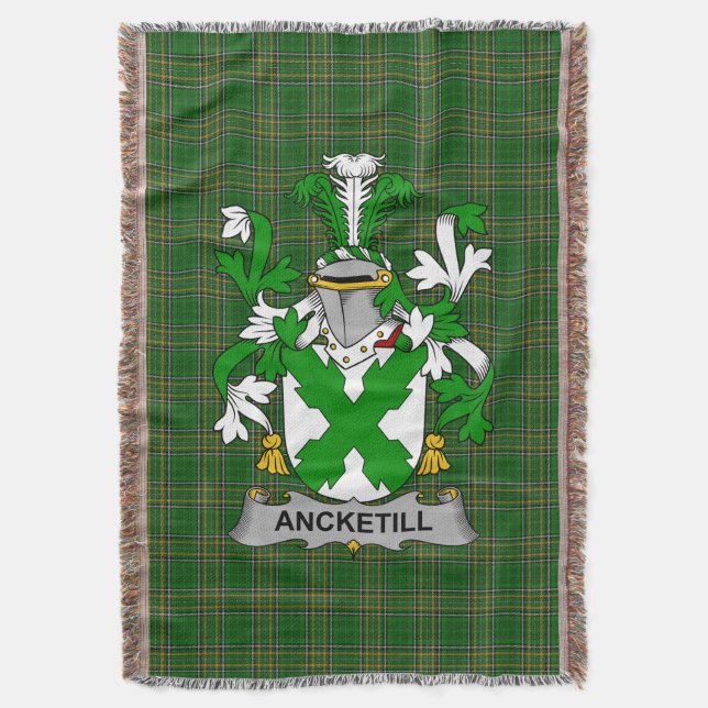 Manta Escudo de Ancketill irlandés de la familia Crest I (Frente vertical)