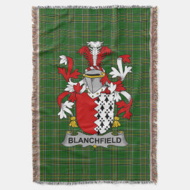 Manta Escudo de armas de Blanchfield de Irlanda Crest Ir