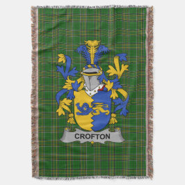 Manta Escudo de armas de Crofton irlandés Crest Irlanda