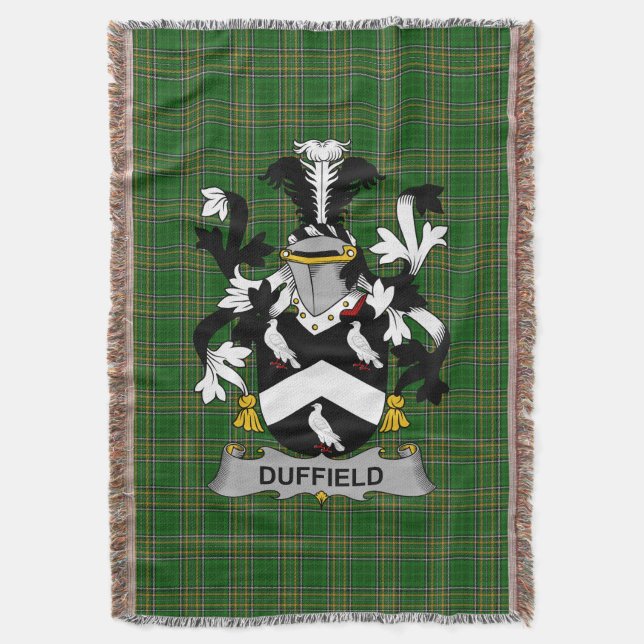 Manta Escudo de armas de Duffield de Irlanda Crest Irlan (Frente vertical)