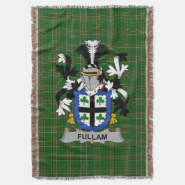 Manta Escudo de armas de Fullam irlandés Crest Irlanda