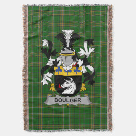 Manta Escudo de Armas de la Familia Irish Boulger o O_Bo