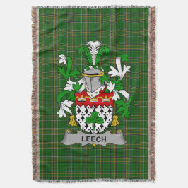 Manta Escudo de armas de la Leech Irlandesa Crest Irland