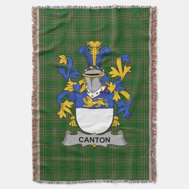 Manta Escudo de armas del cantón irlandés Crest Ireland (Frente vertical)