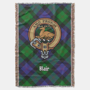 Manta Escudo de armas del Clan Blair sobre Tartán