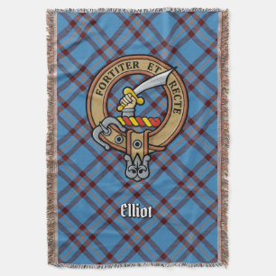 Manta Escudo de armas del Clan Elliot sobre antiguo tart