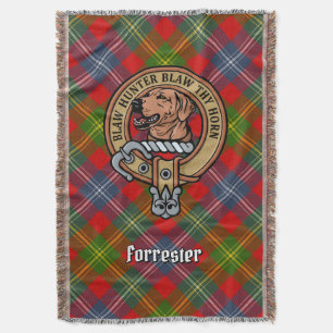 Manta Escudo de armas del clan Forrester sobre tartán