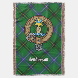 Manta Escudo de armas del Clan Henderson sobre tartán